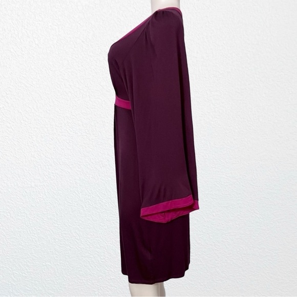 New Ella Moss Jersey Knit Dress SZ XS Purple + Fuchsia - Picture 4 of 12